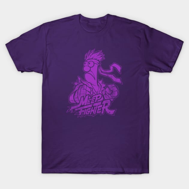 Beaker Meep Purple T-Shirt by Botak Solid Art